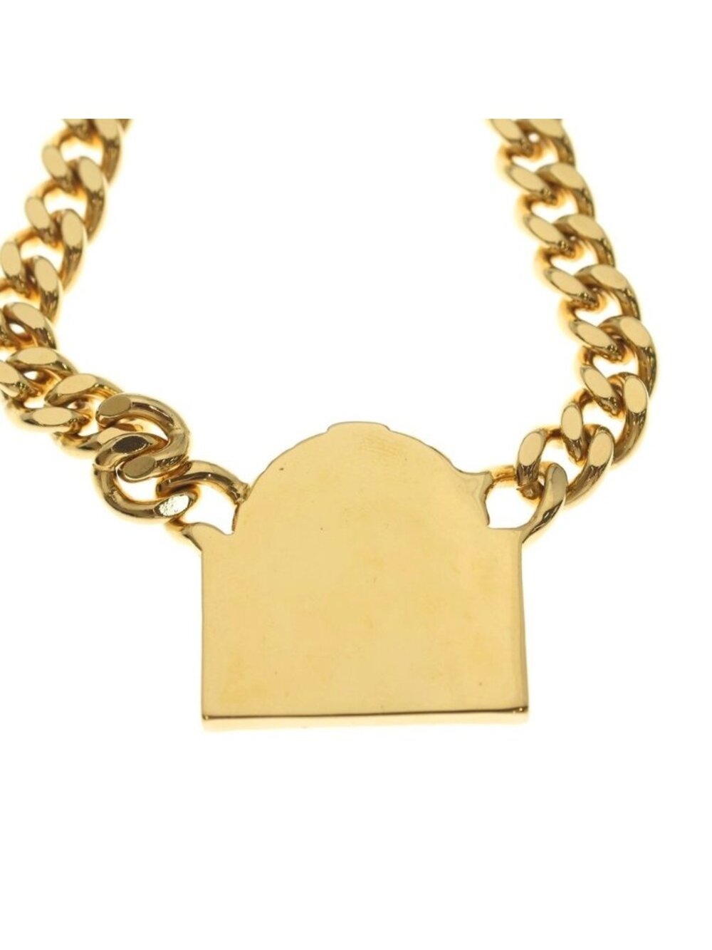 Chanel Rue Cambon Logo Chain Necklace Gold - Picture 5 of 6